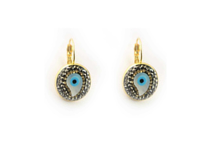 Evil eye Leverback Fashion Stud Earrings